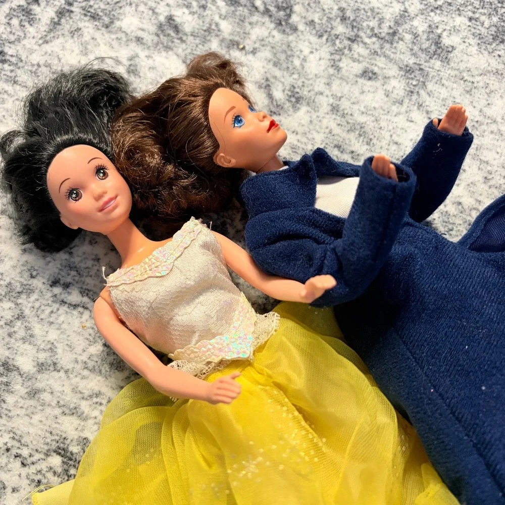 Disney Vintage Mary Poppins and Snow White Fashion Doll Lot 11.5 inch Toys 2pc